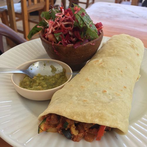 Burrito at The 5th Dimension in San Pedro La Laguna