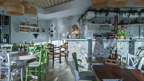 Very nice atmosphere, well-styled bar at Taverna Athos in Leinfelden-echterdingen