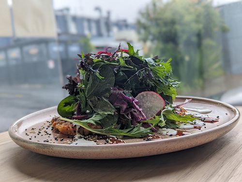 Kimchi pancake at Little Bird Kitchen in Auckland