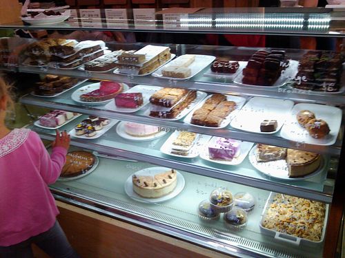 Huge selection of vegan desserts, mostly raw. at Little Bird Kitchen in Auckland