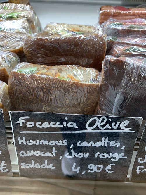 Vegan focaccia    at Comme Autrefois in Aix-les-bains
