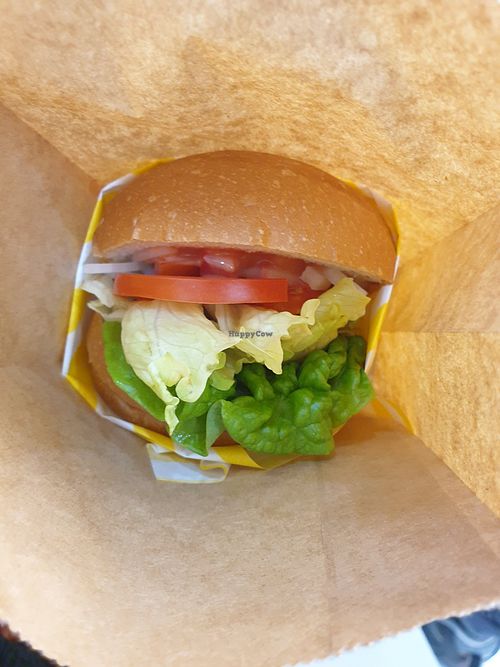 Vegetable burger (without cheese) at Boston Burger - 보스턴햄버거 임진각점 in Paju