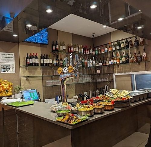 Bar at Anandha Bhavan in North West London