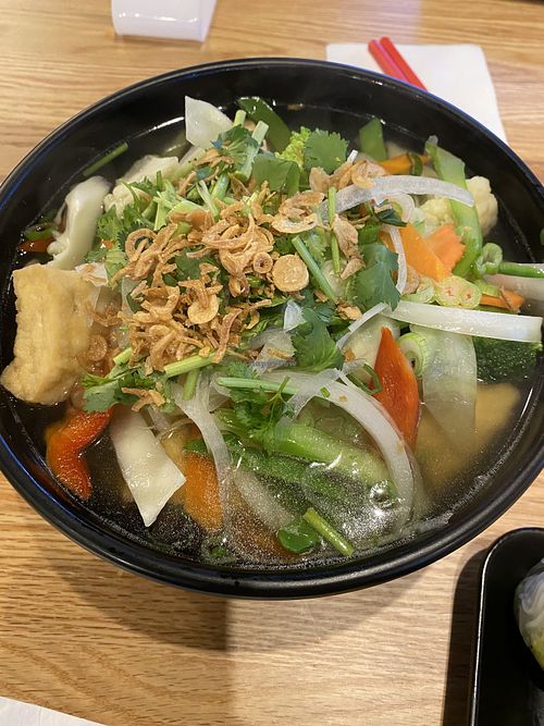 Vegetarian (vegan) Pho   at Saigon Eatery in Woburn