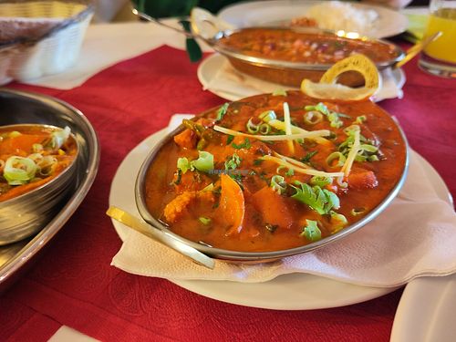 Jalfreezi vegan at Shivalaya Indian Restaurant in Pfarrkirchen