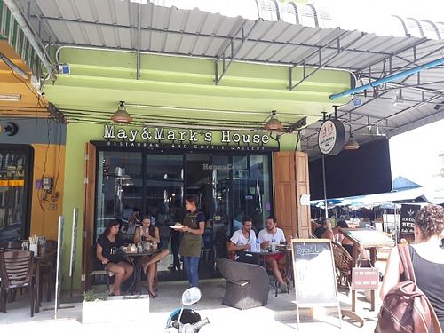 Outside  at May and Mark Restaurant in Krabi