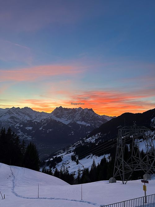 Breath-taking sunsets as a side dish at Alphotel Biel-Kinzig in Buerglen