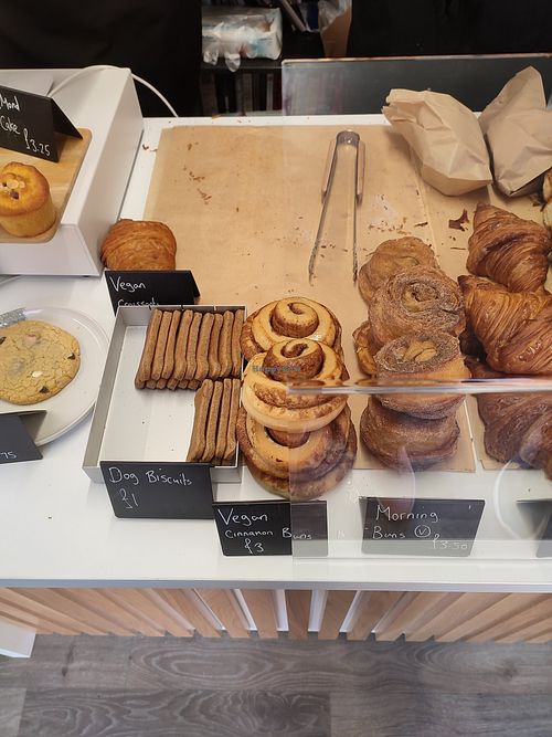 Vegan selection (March 2025) at Baker Benjy in Daventry