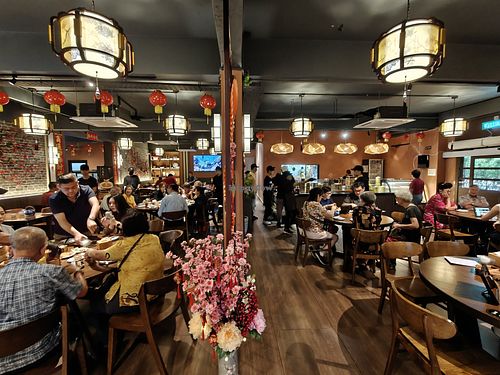 Restaurant interior at WahKee Dim Sum in Ipoh