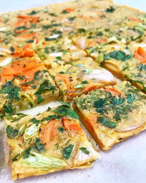 vegan frittata  at Lazagne in Amsterdam