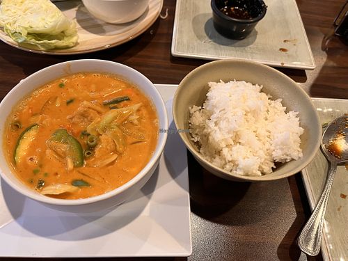 Red curry  at Chopstix  in Statesville