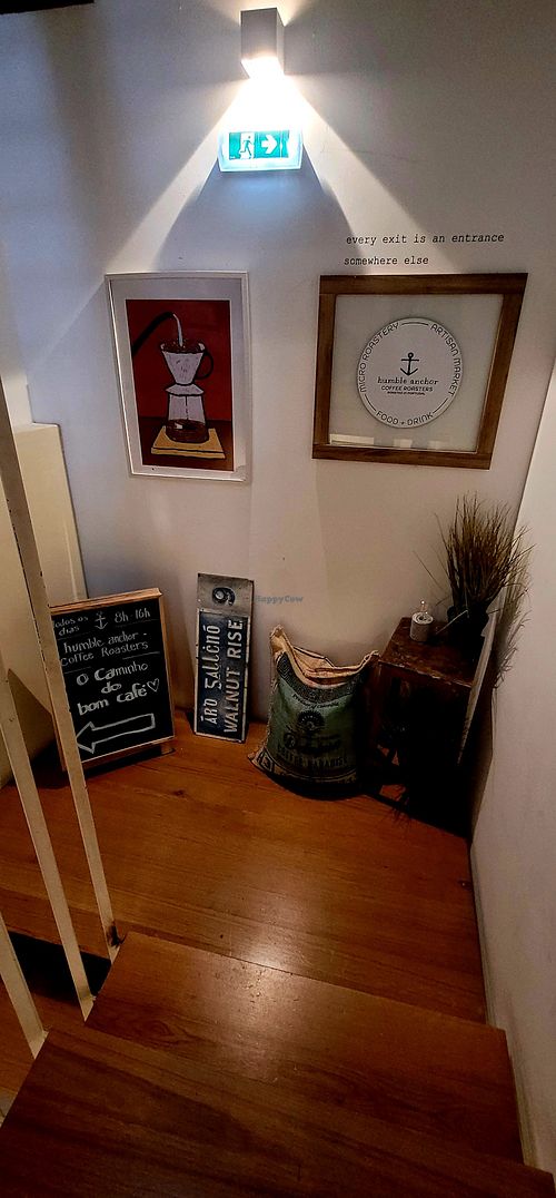 Staircase at Humble Anchor Coffee Roasters in Vila Do Conde