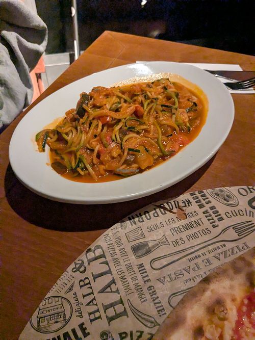 Zoodles (eigentlich Macheronicci) at L'Osteria - Portlandweg in Bonn
