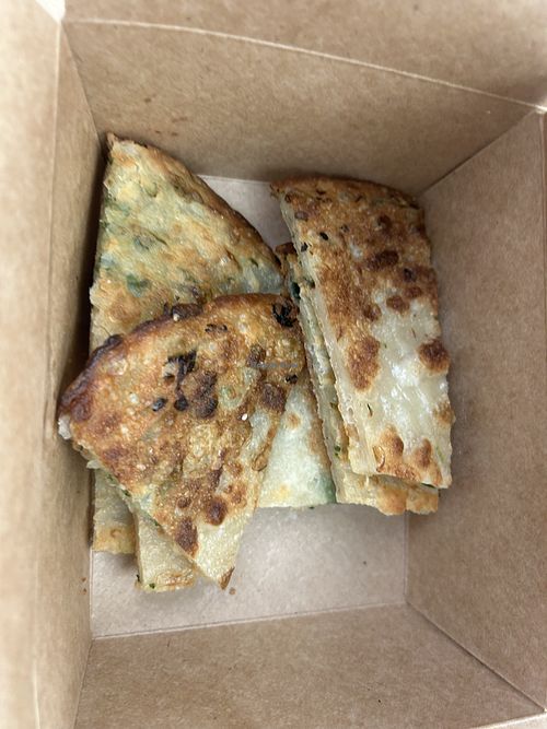 Scallion pancake - so good!   at Taiwan Best Mart in Sacramento