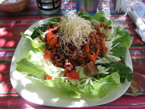 Lentil salad at Sana Sana in Rosario