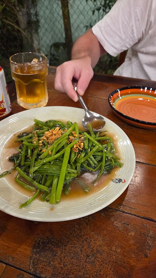 Morning glory at Green Garden Restaurant in Phu Quoc