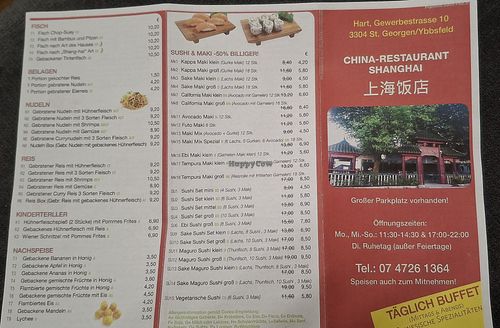  at China-Restaurant Shang-Hai in St Georgen Am Ybbsfelde