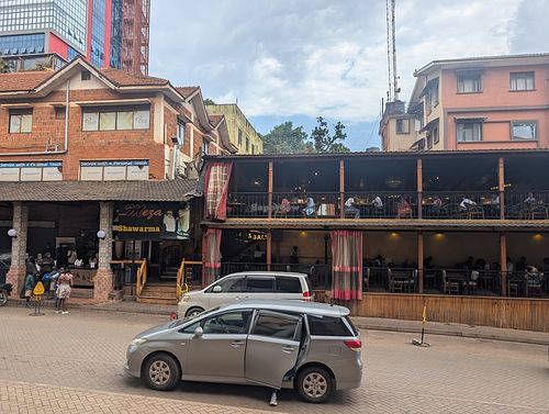 The restaurant at Meza and Salt in Kampala