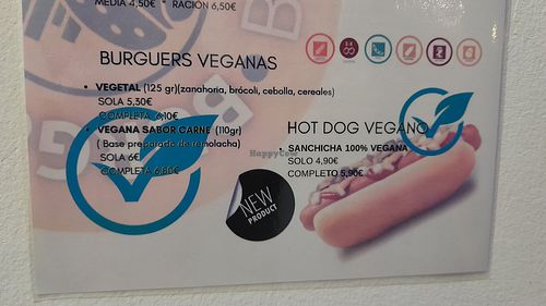 Menu at Burguer City in Betanzos