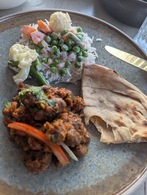 Vegan food at India Jones in Playa Del Carmen
