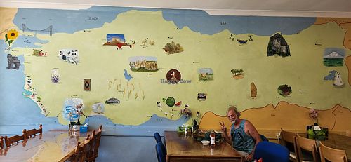 Interesting map of Turkey 🇹🇷 at Cooma Cafe and Turkish Kebab & Pizza in Cooma