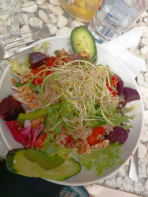 quinoa salad at Cafè sa Plaça in Mallorca