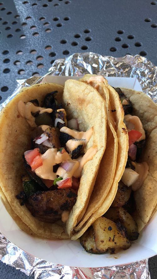 potato and zucchini tacos at Anthem Vegan in San Diego