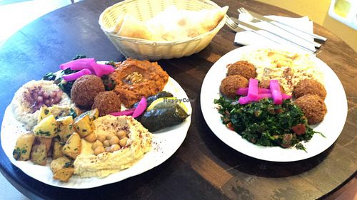 Yum! at Falafel Shop in Hamburg