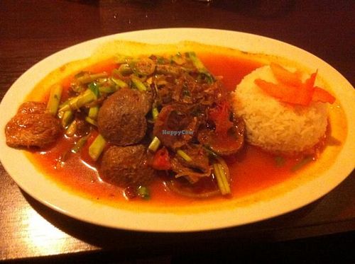 dark tofu with Vietnamese celery (Nr. 31) at Chay Village - Friedrichshain in Berlin