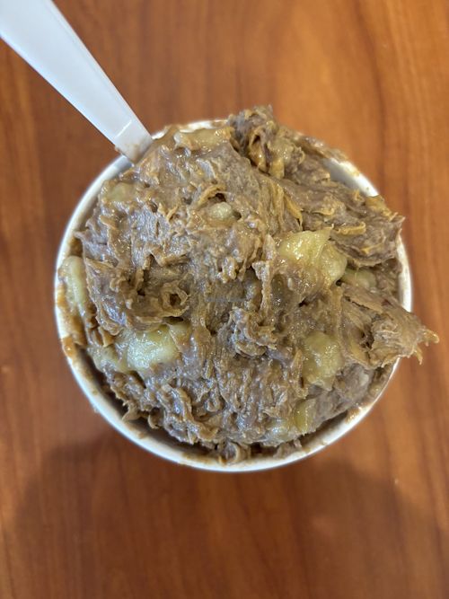 don’t cry over spilled silk!  at Cold Stone Creamery in Arnold