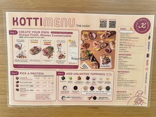 Menu, March 2025  at Kotti Berliner Doner Kebab in New York City
