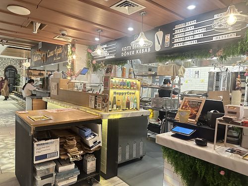 Counter service in The Hugh food court  at Kotti Berliner Doner Kebab in New York City