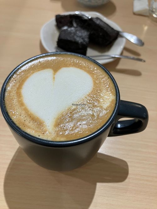 Vegan latte at Nous Deux - 努得世界冠軍咖啡 in Taipei