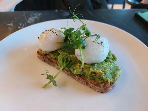 Vegetarian toast at the Design Kitchen  in West London