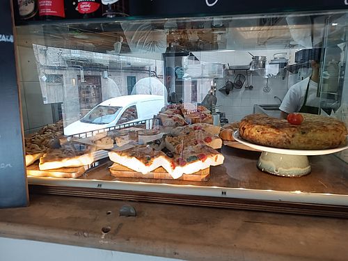 foccacia legumes at Café Es Punt in Mallorca