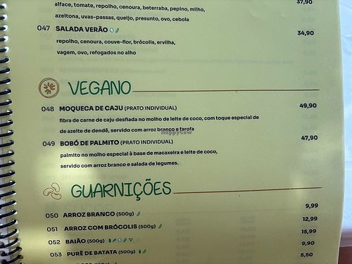 Cardápio   at Barraca Antônio Coco in Aracati