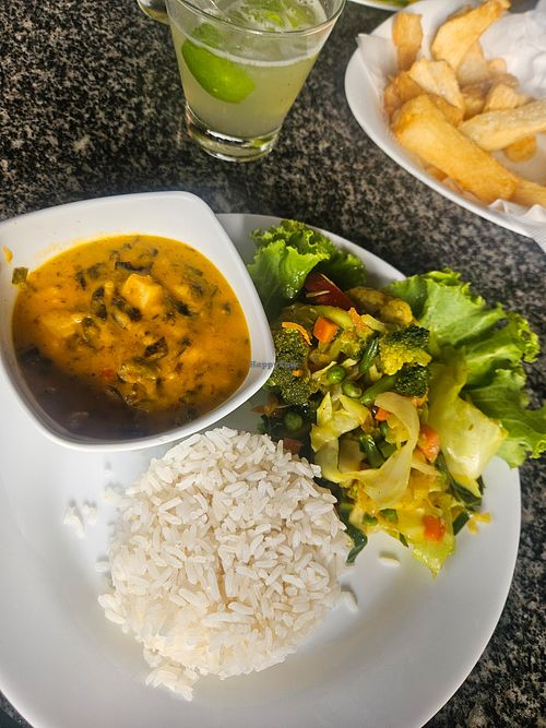 Bobó de palmito at Barraca Antônio Coco in Aracati