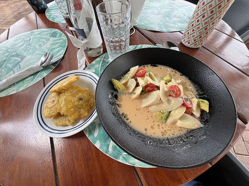 Vegan Ceviche 🌱 🥗 🥑   at Hotel Miconia Restaurant in San Cristobal