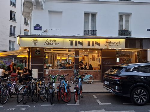 Tintin at Tintin in Paris