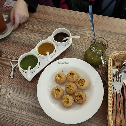 Pani puri at Dawat Indisches Restaurant   in Cologne