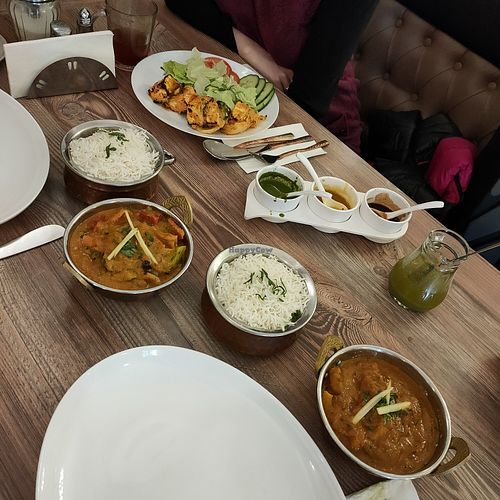 Vegan and vegetarian selection at Dawat Indisches Restaurant   in Cologne