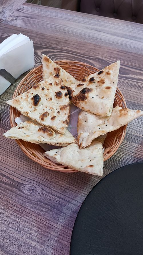 Naan (veganised) at Dawat Indisches Restaurant   in Cologne
