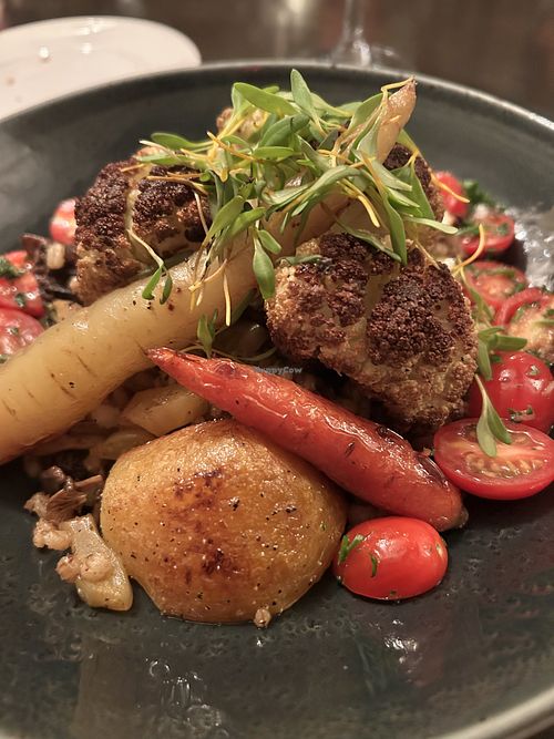 Steak de choux-fleurs et légumes   at Restaurant La Cuisine in Chicoutimi