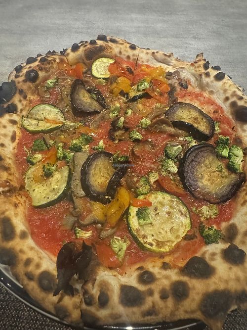 Veggie pizza minus cheese   at Heritage Pizza in Kuala Lumpur