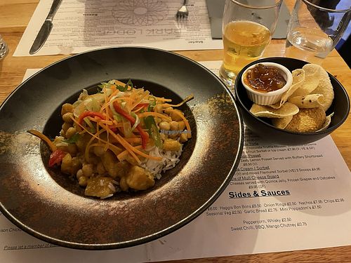 Thai inspired curry  at Park Lodge Hotel in Isle Of Mull