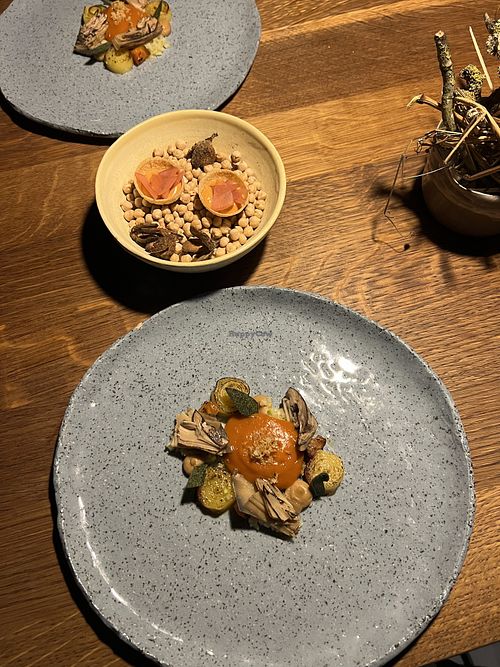 Bananenblüte Kartoffel Fenchel Papaya  at Iko Restaurant in Osnabrueck