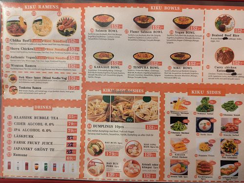 The other side of the menu 2026.06.21 at KIKU KÖKET in Gothenburg