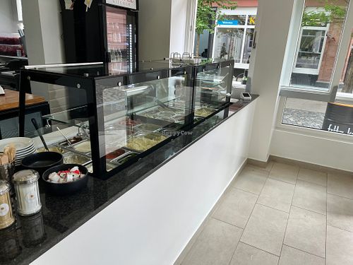 Prep station at Falafel Kitchen  in Mainz