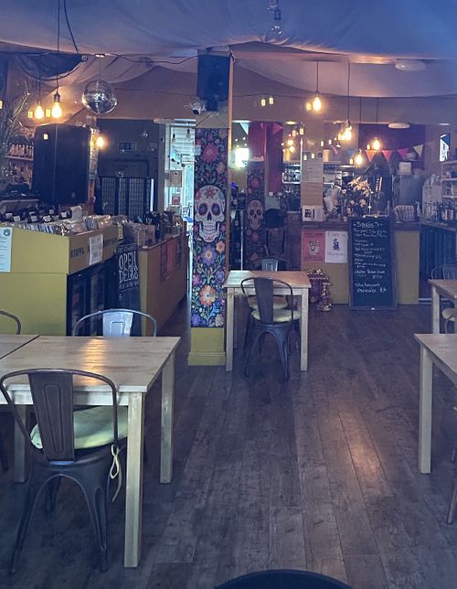 Inside   at Ginger Tiger Restaurant / Fat Fingers Wine & Vinyl Bar in Todmorden