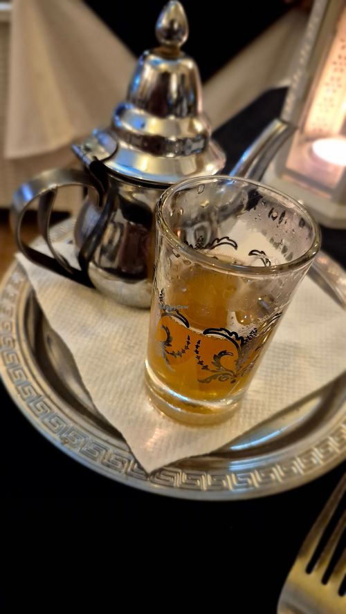 Moroccan tea at Le 20 Restaurant  in Agadir